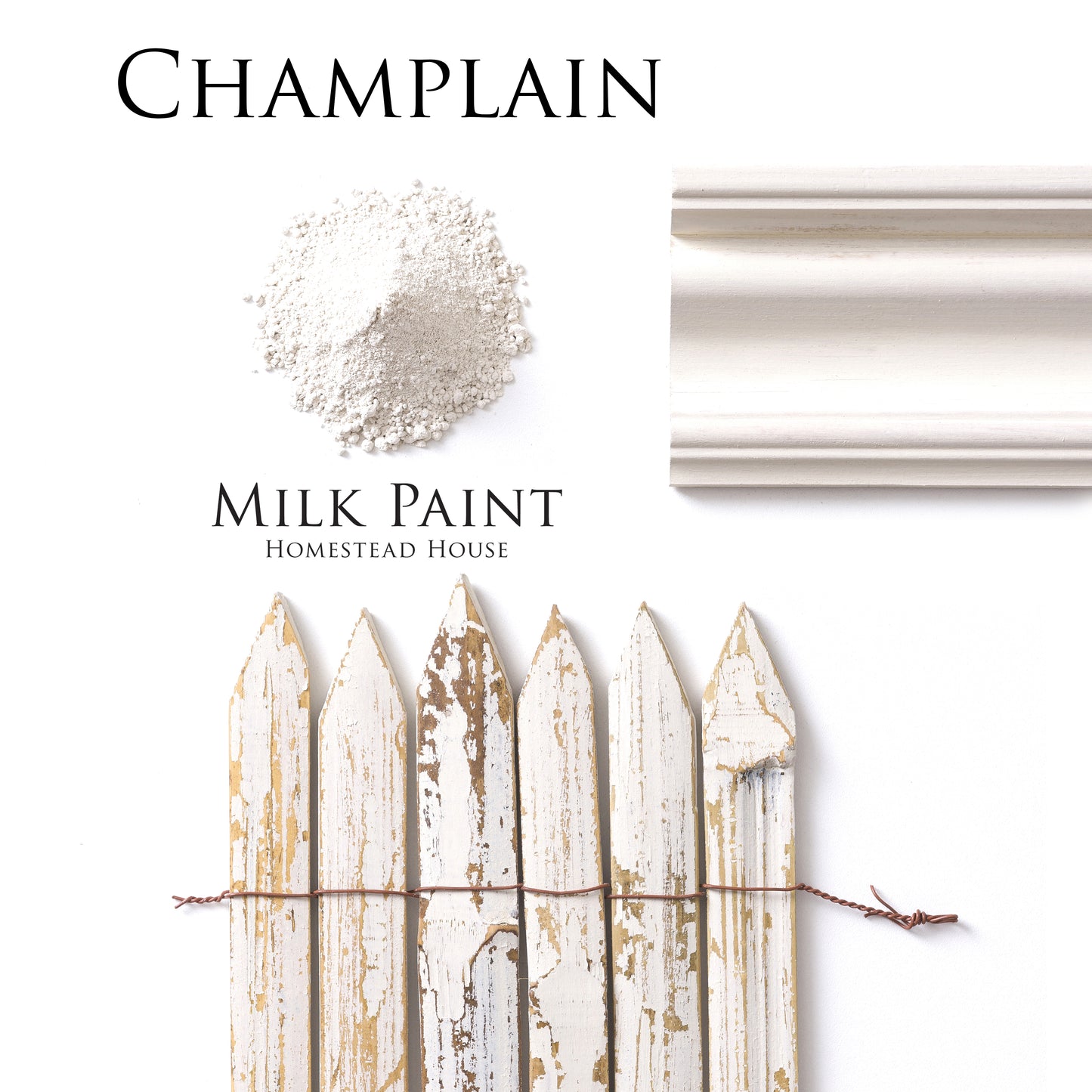 Champlain homestead House Milk Paint flat lay