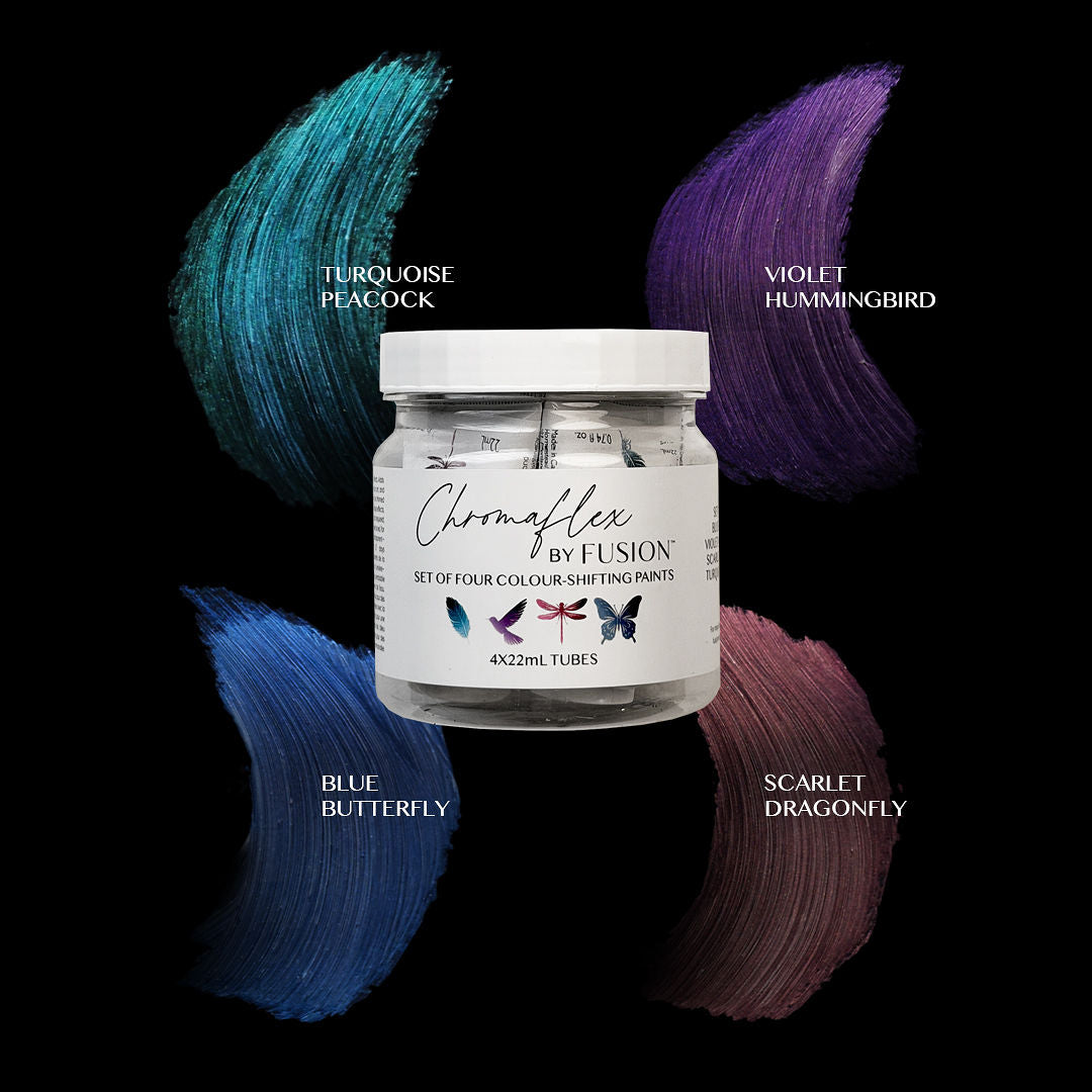 Fusion ChromaFlex Variety Pack showing brushstrokes of all 4 colours