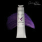 Chromaflex by Fusion Violet Hummingbird paint tube with a purple swatch on a black background