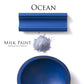 Ocean Homestead House Milk Paint Flat Lay with powder, painted trim and chippy bowl